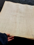 Rapi -Cologed Tiger Leather Pattern Pattern Maple Guitar Guitar Параллельная деревянная кожа, кожаная гитарная гитарная гитара
