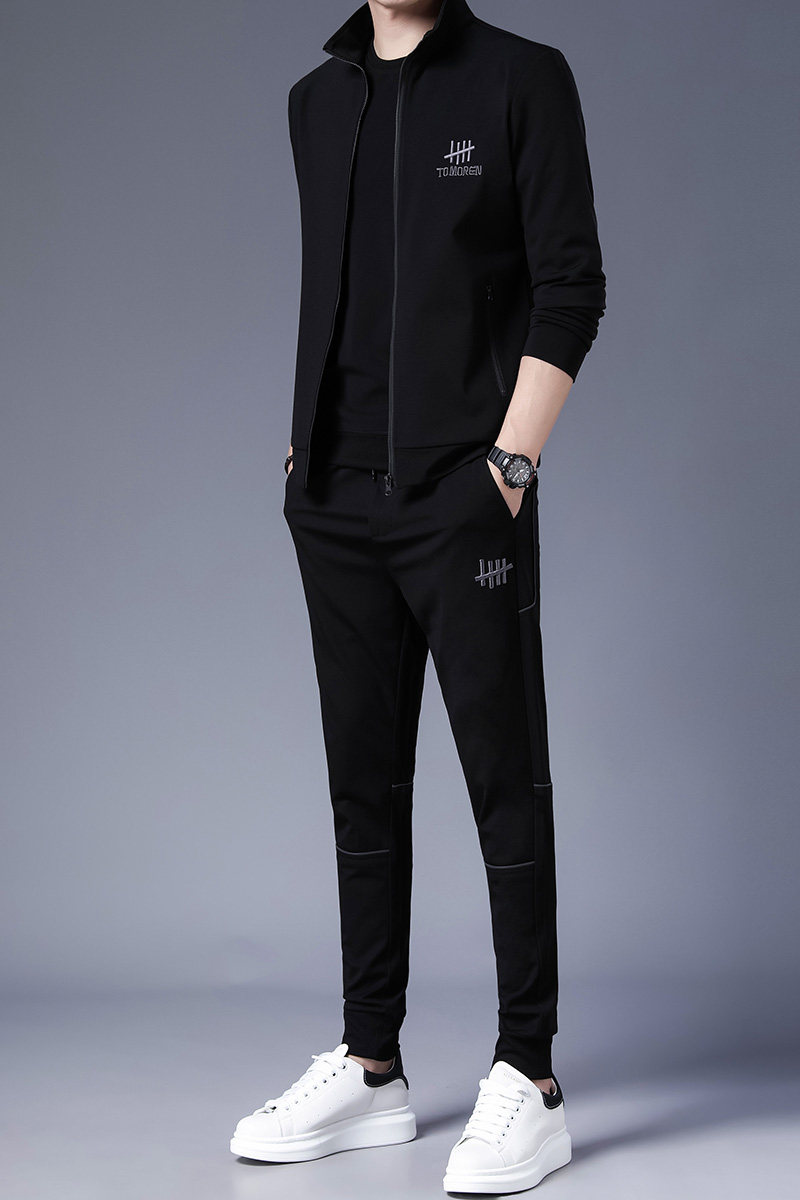 S8917-3钱塘2020-2秋冬三件套运动休闲短袖长裤套装潮牌,男装休闲套装,钱塘207-2