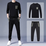 S8902-2钱塘2020-2秋冬二件套运动休闲短袖长裤套装潮牌，男装休闲套装，钱塘207-2