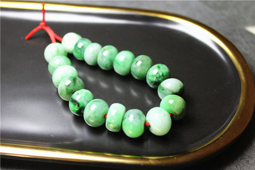 特色 翡翠 车轮圆珠 手串 散珠 珠串 珠链 手链 14毫米大珠WW1