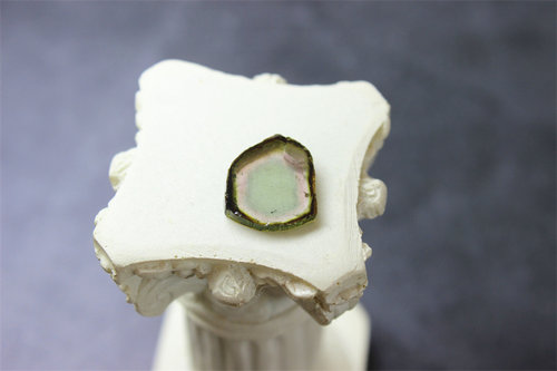 PP24碧玺原石西瓜三色包心无孔设计DIY宝石单颗精品特惠天然漂亮