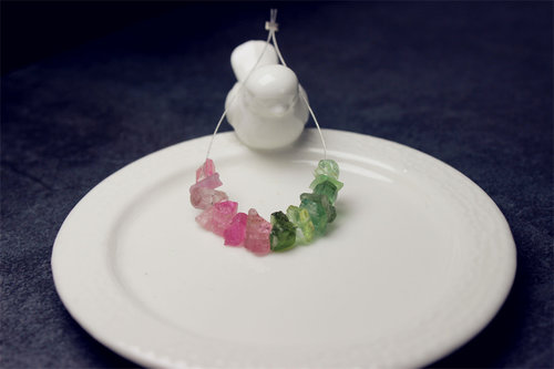 碧玺原石裸石天然设计