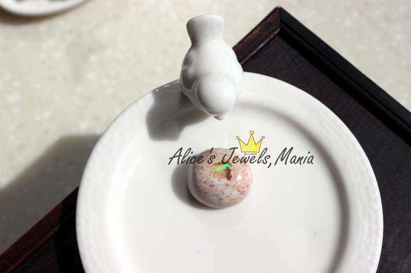 C14欧泊OPAL原石裸石镶嵌戒指吊坠中心火彩独特神奇福利现货