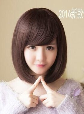 假发梨花头甜美可爱蓬松