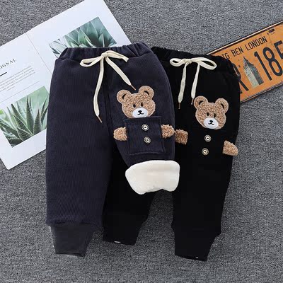 儿童夹棉加厚棉裤2025新款男女宝宝一条过冬裤子中小童保暖裤外穿