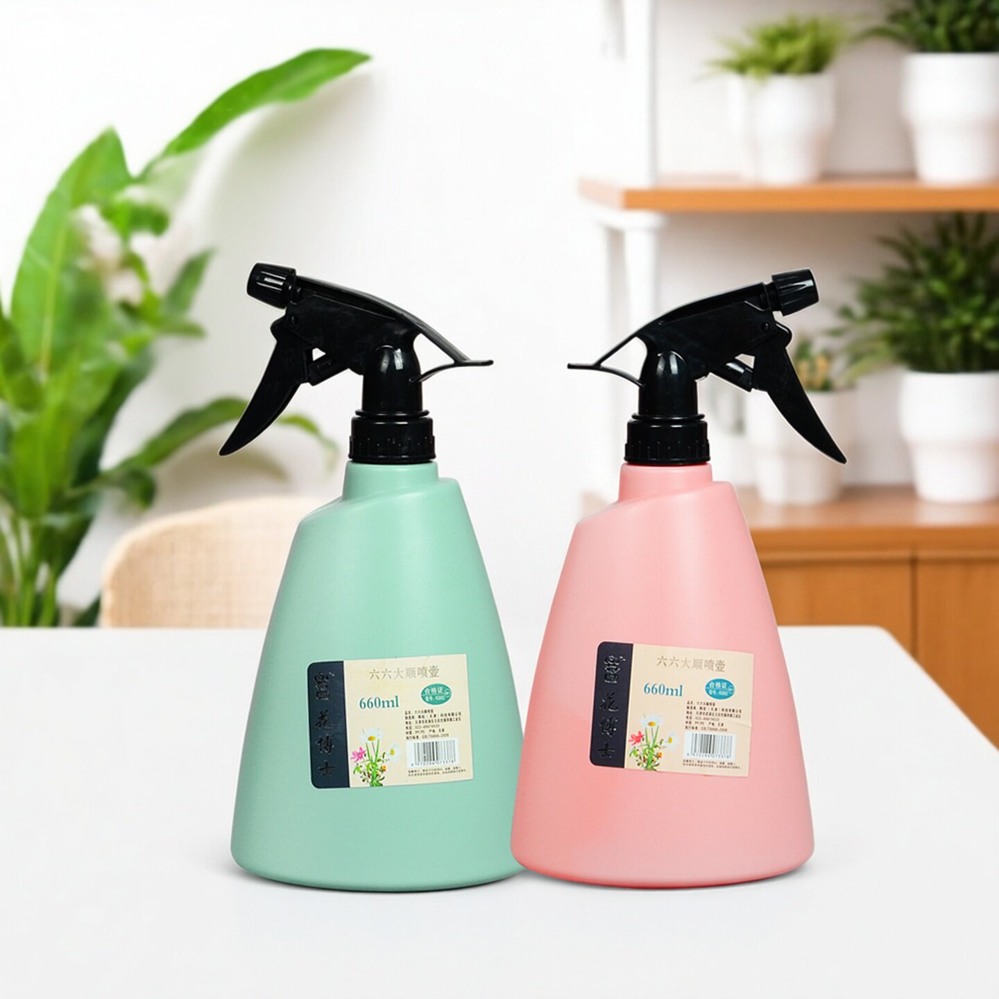 喷壶消毒水加厚清洁专用喷雾瓶气压式浇花洒小喷水壶喷瓶家用酒精