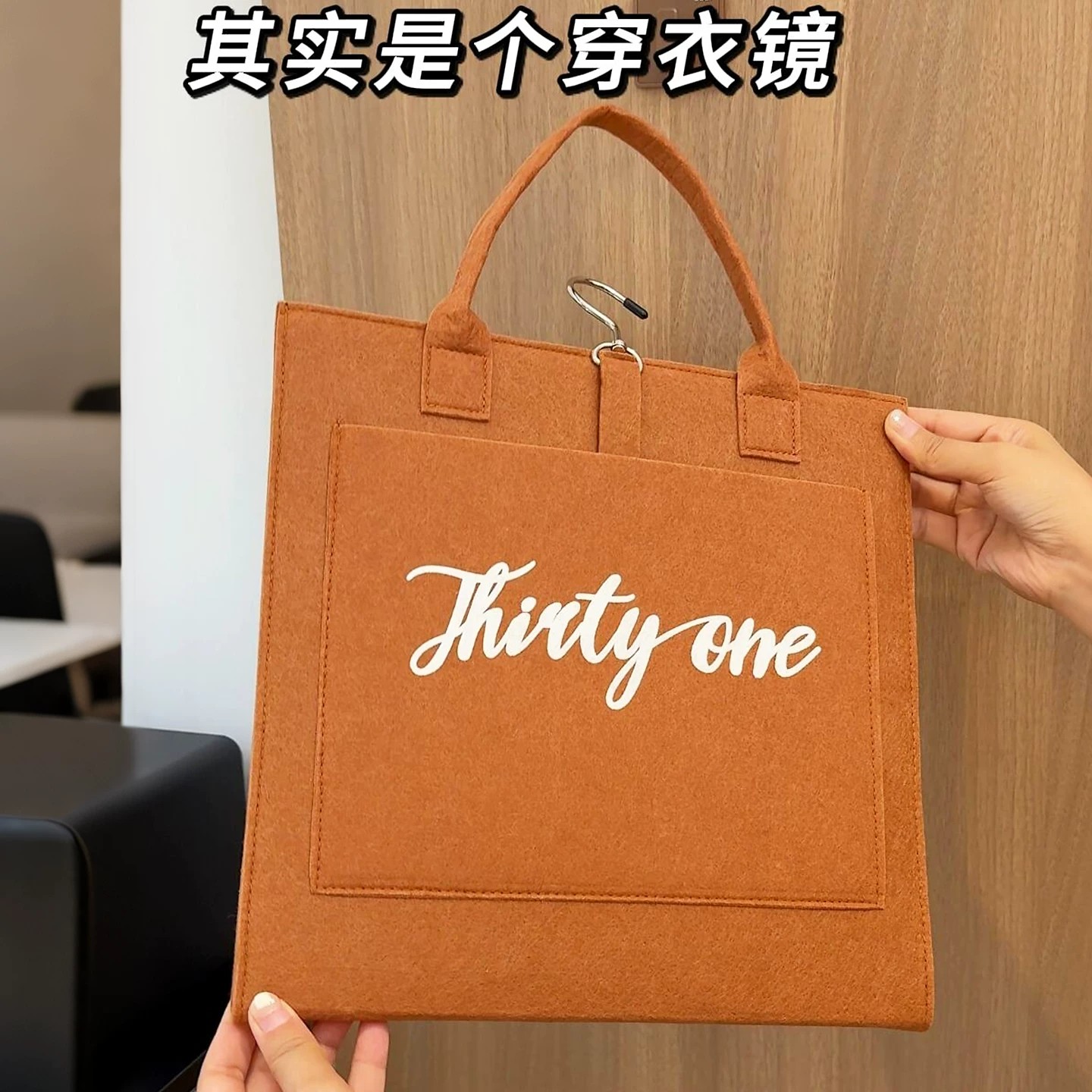 折叠穿衣镜全身镜子挂墙便携可移动真实不变形宿舍租房党省空间