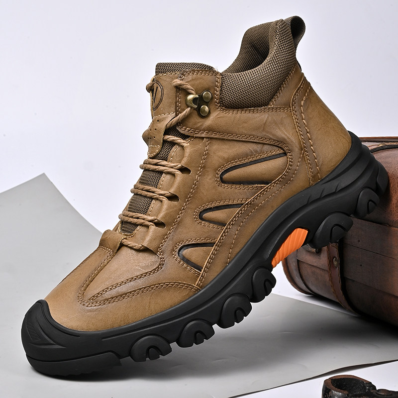 外贸撤单清仓特价捡漏冬季大码加绒加厚户外保暖男士真皮马丁靴