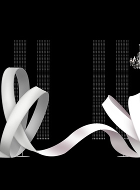 D002韩式水晶小众弧度造型水晶灯婚礼手绘素材psd分层自由曲线