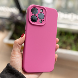 适用苹果14pro液态硅胶手机壳凹槽软糯手机套iPhone15promax镜头精孔全包防摔14plus纯色简约13p不变色清新盖