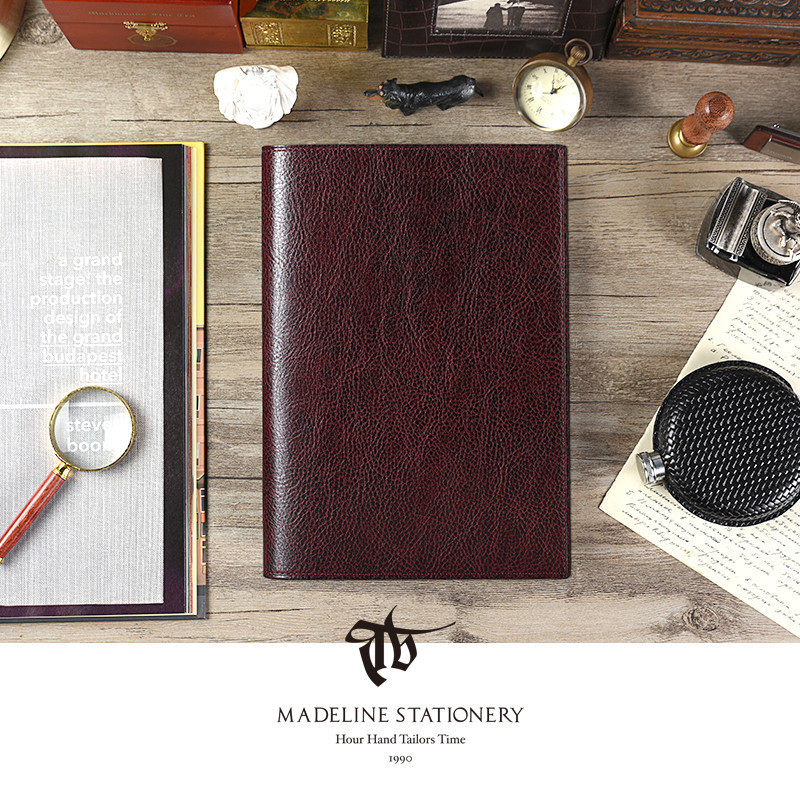 a5头层牛皮复古可替换商务笔记本