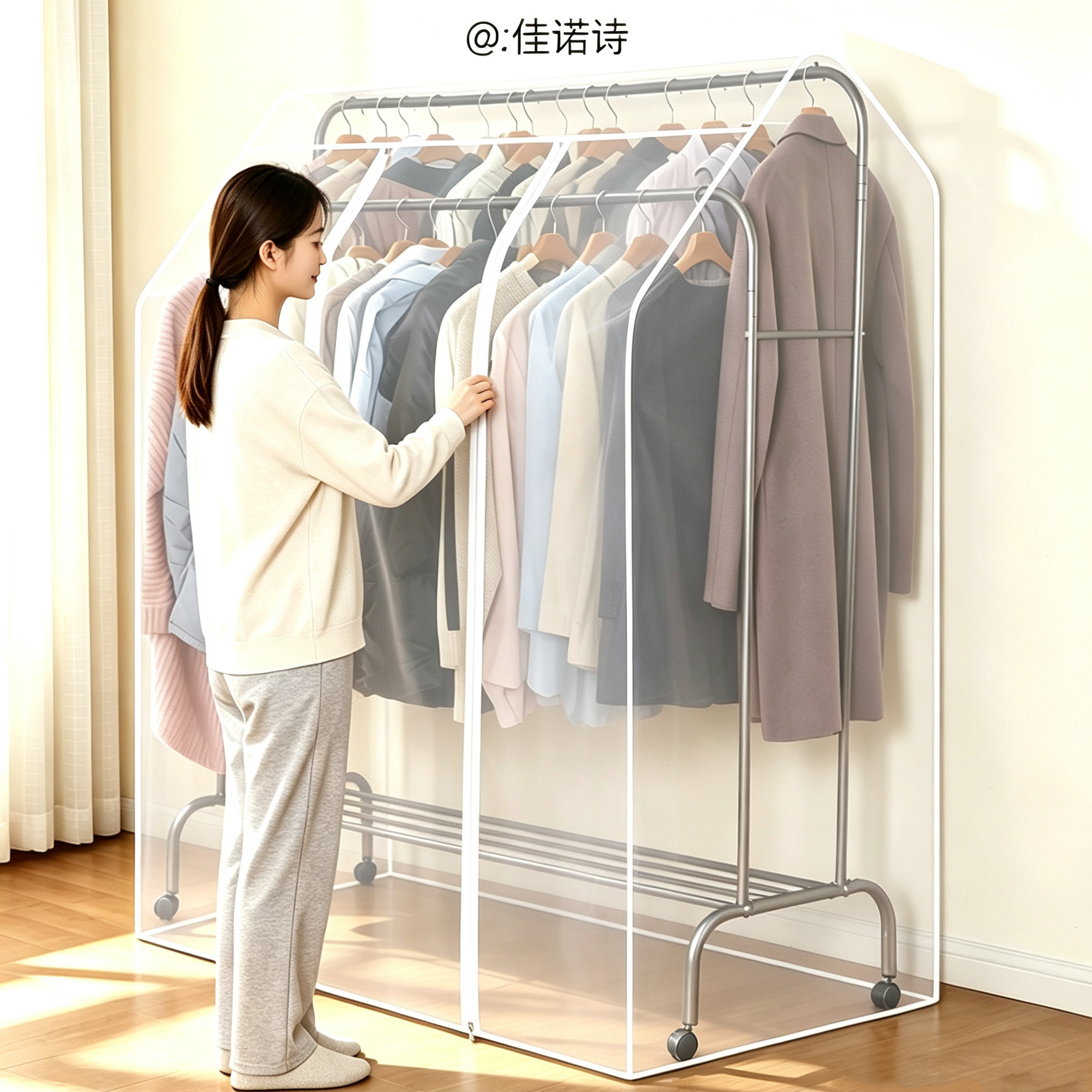 落地式透明加厚加大衣服罩佳诺诗