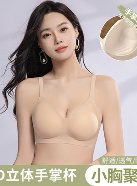 外扩型漫画胸内衣女小胸聚拢显大胸罩无痕收副乳防下垂固定杯文胸