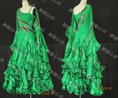 摩登舞蹈裙新款 13年国标舞裙 摩登舞比赛裙 舞随心动