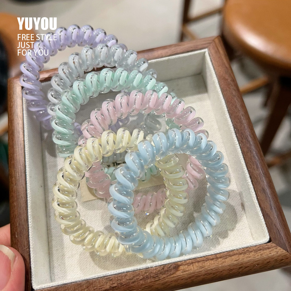 彩色电话线发圈女高弹力耐用扎头发绳头饰不伤发皮筋,饰品/流行首饰/时尚饰品新,发饰,淘宝优惠券,粉丝福利购,淘宝优惠卷