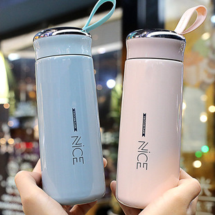 隔热双层奈斯玻璃水杯学生随手杯节日礼品广告杯印制LOGO 创意时尚