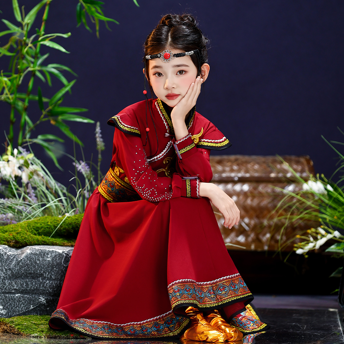 新款蒙古族舞蹈服服装效果好