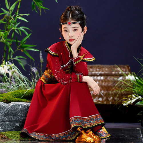 新款蒙古族舞蹈服服装效果好