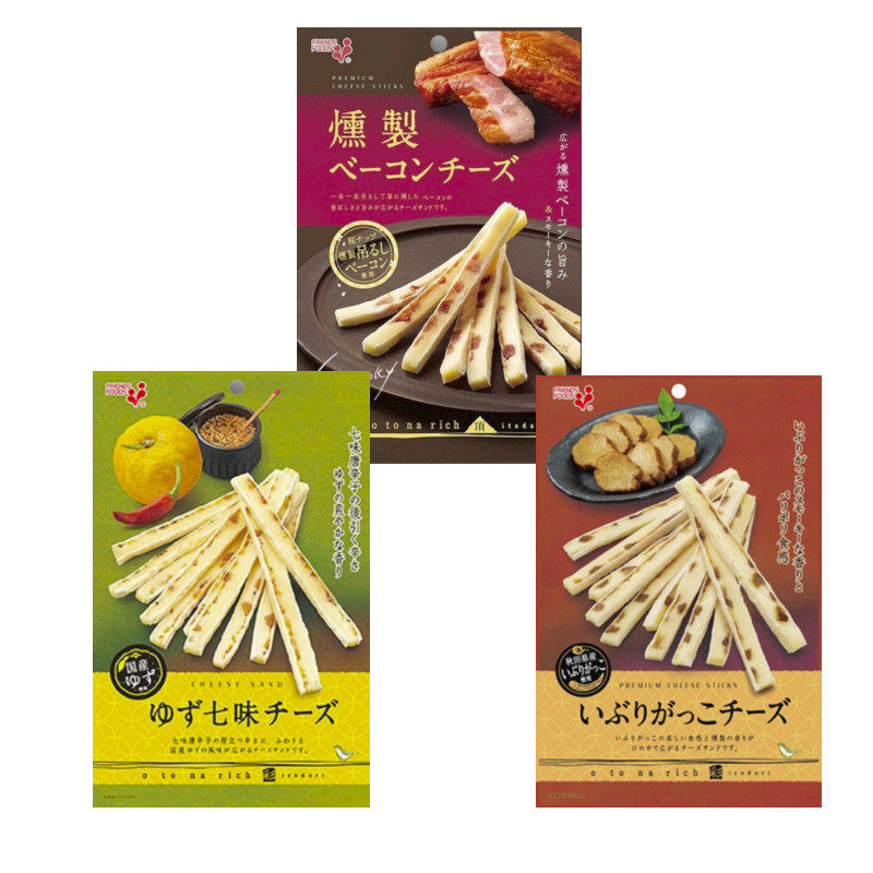 推荐日本进口井上烤芝士条奶酪即食柚子七味酱萝卜味下酒小吃零食
