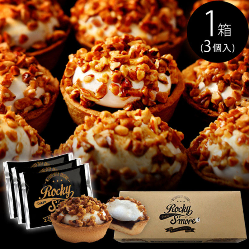 *店长推荐日本进口 rocky smore焦糖坚果烤棉花糖巧克力蛋挞 3个