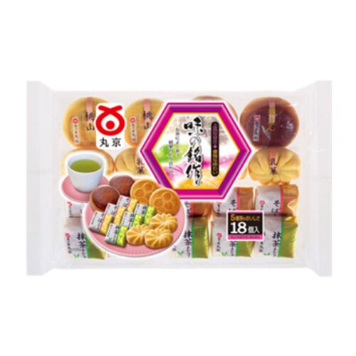 日本进口丸京之铭作5味和果子18个日本传统糕点红豆馅铜锣烧