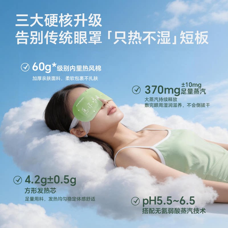 陶勇叶黄素热敷蒸汽眼罩舒缓疲劳