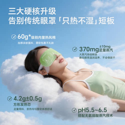 陶勇叶黄素热敷蒸汽眼罩舒缓疲劳