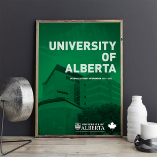 UA挂画阿尔伯塔大学装饰画大厅办公 现代简约 卧室客厅背景墙定制