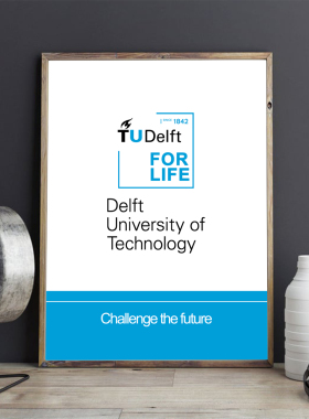 TU Delft挂画代尔夫特理工大学装饰画 卧室办公现代简约卧室客厅