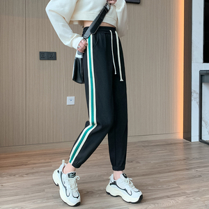 包邮运动卫裤女纯棉华棉春2023新款宽松休闲裤