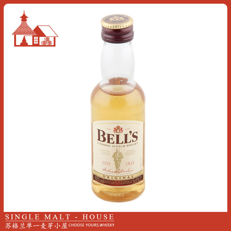 英国金铃12年调合苏格兰威士忌 (酒版) (塑料)bells 12y  whisky