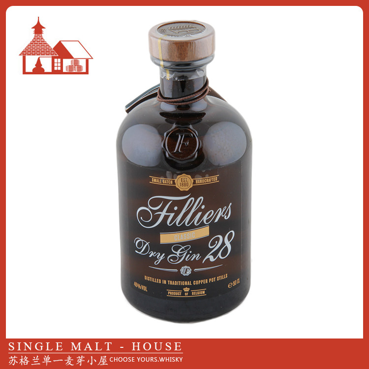 菲乐比利时干型金酒/杜松子酒 filliers dry gin 28 500毫升 46%