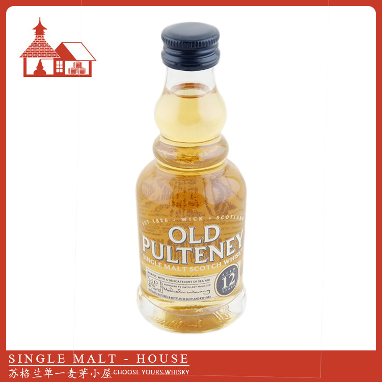 富特尼/老帕特尼12年单一麦芽 (酒版) (玻璃) old pulteney 12y