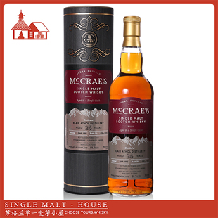布莱尔阿苏24年1995雪莉桶亨特梁麦克雷桶强单一麦芽BLAIR ATHOL