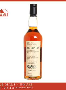 无盒 本利林/班凌斯15年苏格兰单一麦芽威士忌Benrinnes 15Y 花鸟