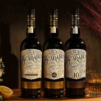 岩石艾雷岛单一麦芽威士忌套装亨特梁Scarabus Islay Single Malt