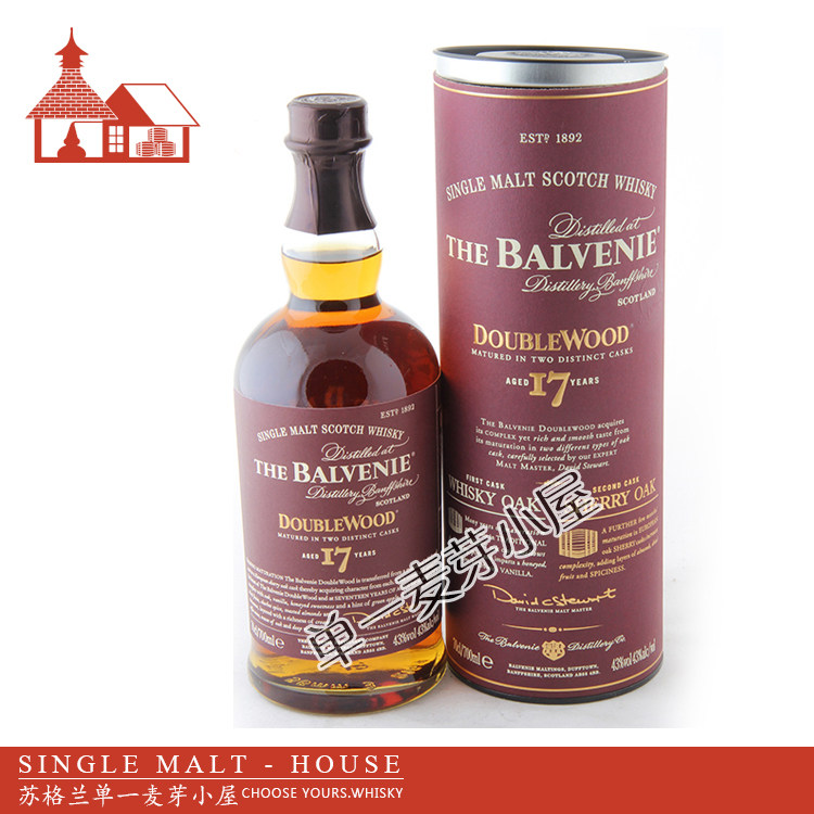 百富17年双桶苏格兰单一麦芽威士忌 Balvenie 17Y DoubleWood