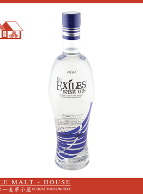 爱尔兰放逐金酒/杜松子酒 Exiles Irish Gin 700毫升 41.3%  洋酒