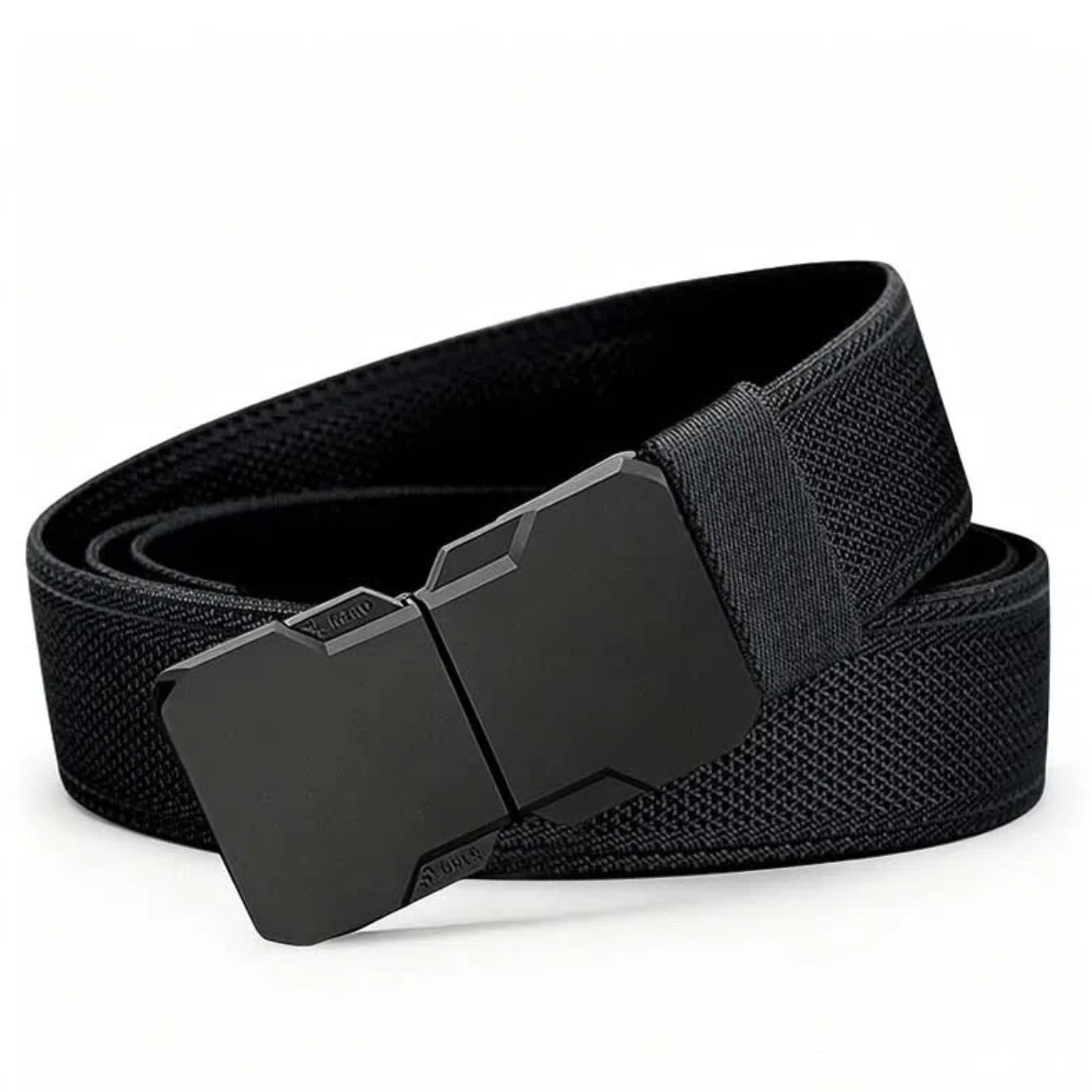 新款尼龙腰带户外运动工装皮带光面合金插扣男士松紧弹力战术裤带