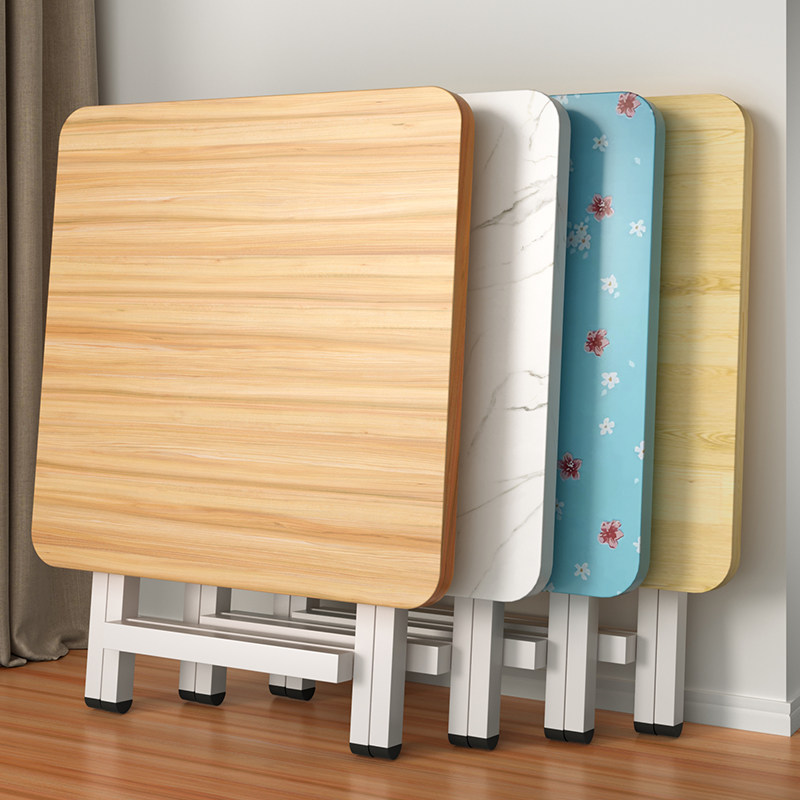 小桌子可折叠桌餐桌户外便携家用户型简易吃饭方桌出租屋用式摆摊