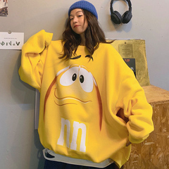 Real shot 2020 winter new plush thickened sweater women's loose Korean version ins lazy BF versatile coat trend