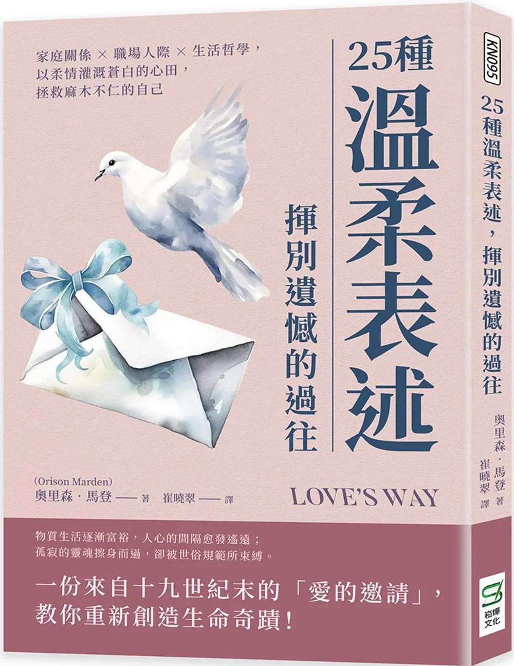 预售 25种温柔表述，挥别遗憾的过往：家庭关系×职场人际×生活哲学，以柔情灌溉苍白的心田，拯救麻木不仁的自己 崧烨文化 奥里