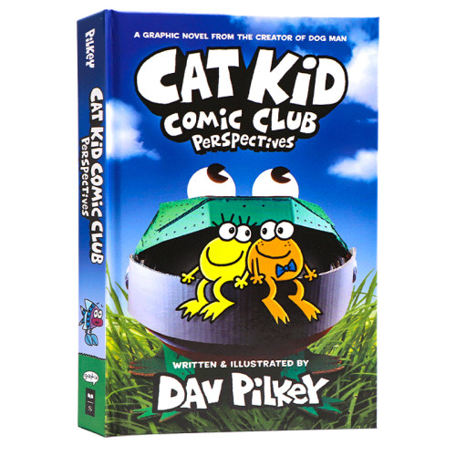 现货 英文原版 神探狗狗 新Cat Kid Comic Club 小彼蒂的漫画俱乐部2 Dog Man狗狗侦探同作者Dav Pilkey 狗狗侦探
