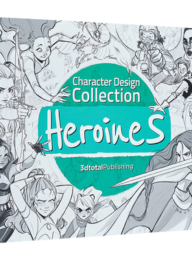 现货 英文原版 Character Design Collection 进口艺术 角色设计合集：女主角 3dtotal