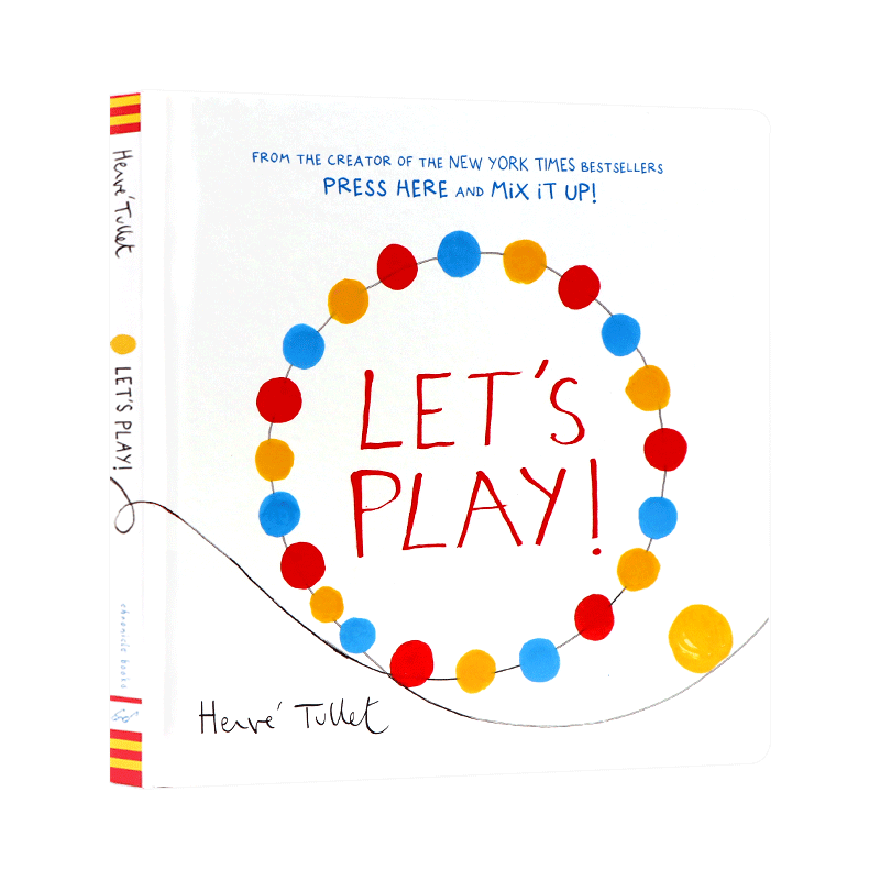 现货 英文原版 Let's Play 一起玩！法国童书大师 埃尔维杜莱 Herve Tullet  给孩子的儿童艺术启蒙书 互动色彩启蒙 精装书 0-3岁