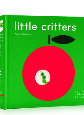 现货  英文原版 小动物 Little Critters Touchthinklearn系列纸板触摸书  动物启蒙认知 儿童趣味触摸书 亲子早教英启蒙触摸读物