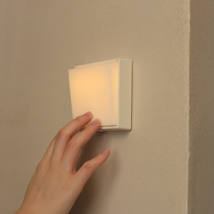 开关灯按钮式氛围小夜灯壁灯卧室床头灯现代简约客厅背景装饰