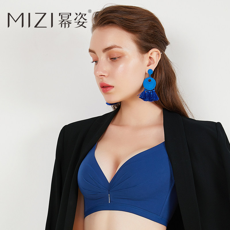 无钢圈聚拢调整型收副乳光面内衣