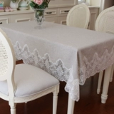 Северная бытовая домашняя хлопка и льняная европейская ткань твердое льняное квадратное квадратное квадратное столовое столовое столовое столик крышка с высокой таблеткой с высоким уровнем