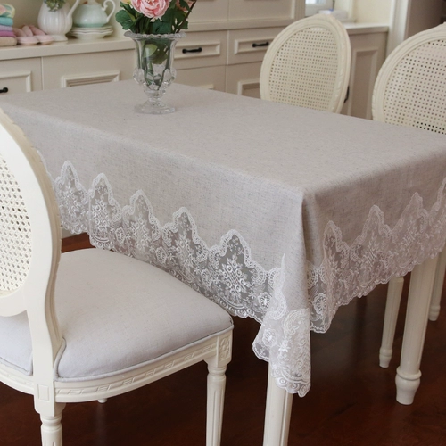 Северная бытовая домашняя хлопка и льняная европейская ткань твердое льняное квадратное квадратное квадратное столовое столовое столовое столик крышка с высокой таблеткой с высоким уровнем